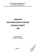 Annuaire des opérations de terrain en milieu urbain