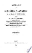 Annuaire des societes savantes de la France et de l'etranger. (2. ed.)