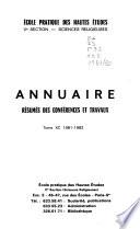 Annuaire - Ecole pratique des hautes études, Section-sciences religieuses