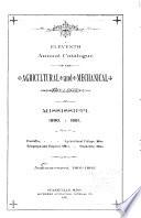 Annual Catalogue of the Agricultural and Mechanical College of Mississippi
