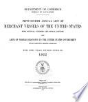 Annual List of Merchant Vessels of the United States