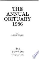 Annual Obituary, 1986