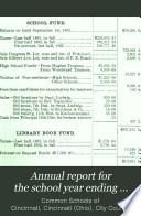 Annual Report for the School Year Ending ...