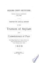 Annual Report of the Asylum, Farm, and Old Folks Home