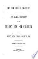 Annual Report of the Board of Education, for the School Year Ending ...