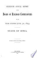 Annual Report of the Board of Railroad Commissioners