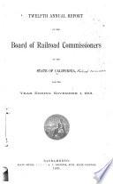 Annual Report of the Board of Railroad Commissioners of the State of California