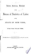 Annual Report of the Bureau of Labor Statistics of the State of New York for the Year ...