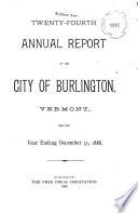 Annual Report of the City of Burlington