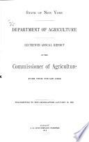 Annual Report of the Commissioner of Agriculture for the Year ...