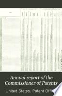 Annual Report of the Commissioner of Patents