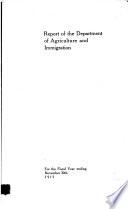 Annual Report of the Department of Agriculture and Immigration