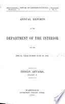 Annual Report of the Department of the Interior