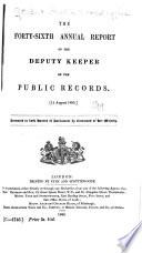 Annual Report of the Deputy Keeper of the Public Records