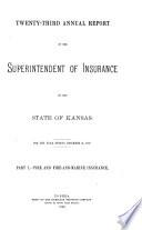 Annual Report of the Kansas Insurance Department
