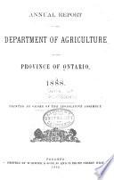 Annual Report of the Minister of Agriculture and Food