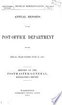 Annual Report of the Postmaster General