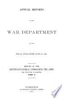 Annual Report of the Secretary of War