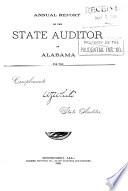 Annual Report of the State Auditor of Alabama, for the Fiscal Year Ending ..., to the Governor