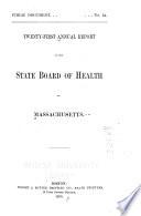 Annual Report of the State Board of Health of Massachusetts