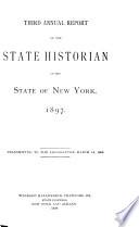 Annual Report of the State Historian