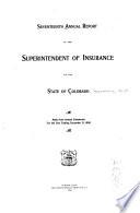 Annual Report of the Superintendent of Insurance
