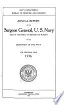 Annual Report of the Surgeon General, U.S. Navy ...