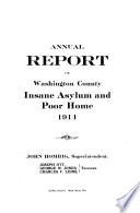 Annual Report of Washington County Insane Asylum