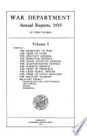 Annual Reports of the War Department