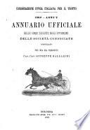 Annuario ufficiale delle corse al trotto eseguite negli ippodromi dalle società consociate