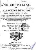 Año christiano, ó Exercicios devotos para todos los dias del año