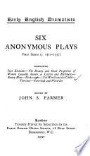 Anonymous Plays