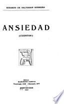 Ansiedad (cuentos) ...