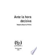 Ante la hora decisiva