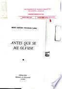 Antes que se me olvide