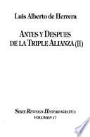 Antes y después de la Triple Alianza