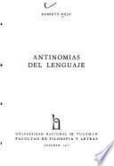 Antinomias del lenguaje