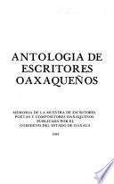 Antología de escritores oaxaqueños