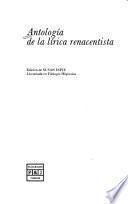 Antología de la lírica renacentista