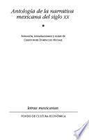 Antología de la narrativa mexicana del siglo XX