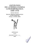 Antología de la poesia Danesa contemporanea