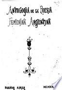 Antologia de la poesía femenina argentine