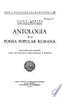 Antología de la poesía popular rumana