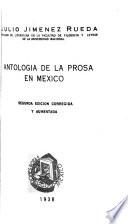 Antología de la prosa en México
