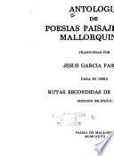 Antología de poesías paisajísticas mallorquinas