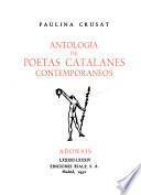 Antología de poetas catalanes contemporaneos