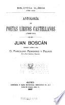 Antología de poetas líricos castellanos [desde la formación del idioma hasta nuestros días