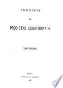 Antología de prosistas ecuatorianos