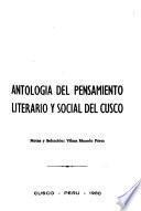 Antología del pensamiento literario y social del Cusco