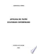 Antología del teatro ecuatoriano contemporáneo